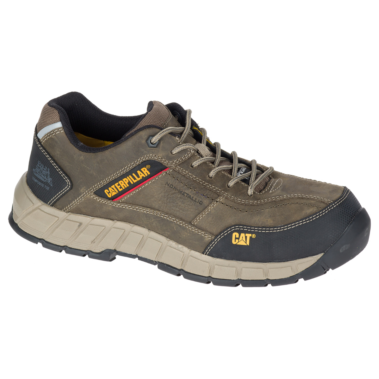 Caterpillar Streamline Leather Ct S1 P Hro Sra Sa - Mens Safety Shoes - Dark Grey - NZ (452RNCLHP)